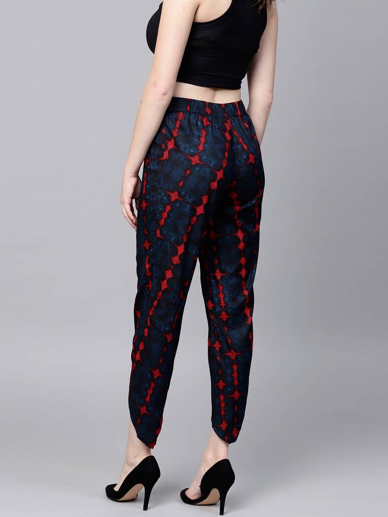 Navy Tie-Dye Dhoti Pants