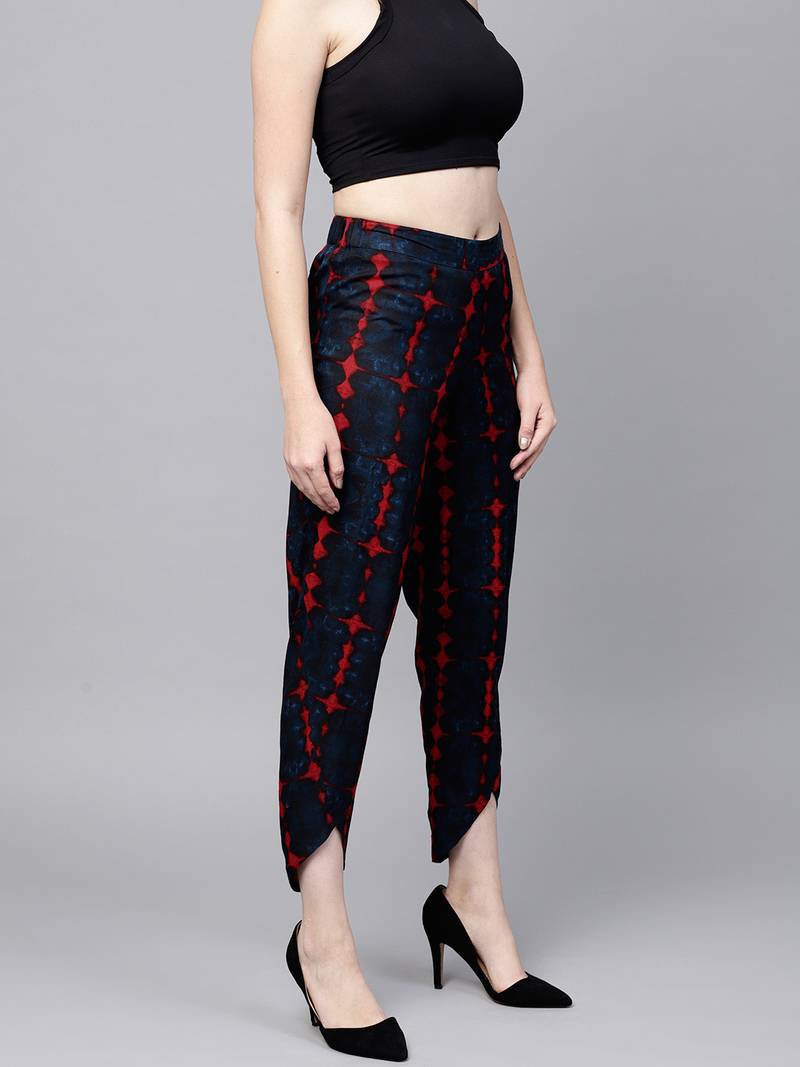 Navy Tie-Dye Dhoti Pants