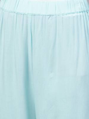 Blue Floral Palazzo Pants 4