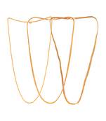 Golden chains MEDIUM length three numbers one gram gold