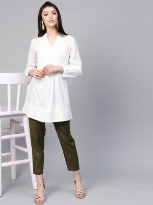 Olive Pencil Pants 4