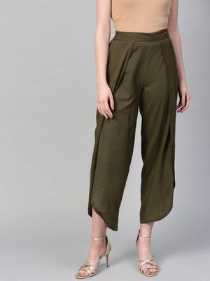 Olive Dhoti Pants 1