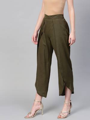 Olive Dhoti Pants 2