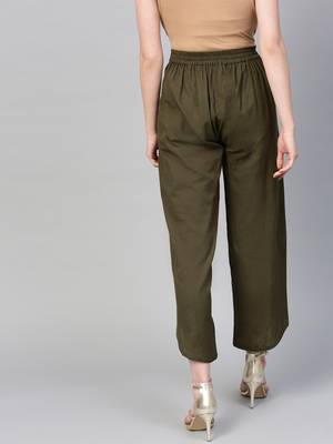 Olive Dhoti Pants 3