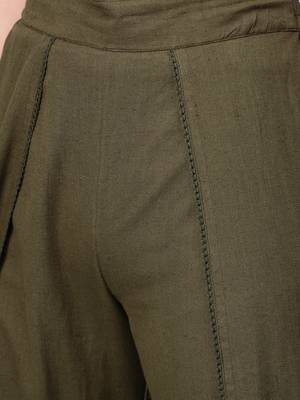 Olive Dhoti Pants 5