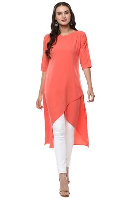 Janasya Multicolor printed crepe ethnic kurtis 2