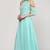 Blue Cold Shoulder Kurta with Embroidered Lace