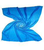 Blue Party Wear Double Shaded Premium Glitter Hijab Head Scarf