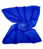 Blue Party Wear Double Shaded Premium Glitter Hijab Head Scarf