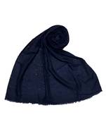 Blue Diamond Studed Designer Cotton Glitter Hijab Head Scarf