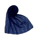 Blue Premium Cotton Crush Hijab Head Scarf