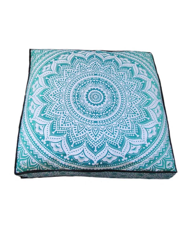 Indian Mandala Cushion Ottoman Pouf Dog Bed Hippie Square Floor Pillow Daybed