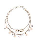 Stars Pearl Layered Anklet