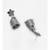 Aarohi Silver Oxidized Jhumka Earrings