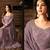 Purple Embroidered Net Salwar
