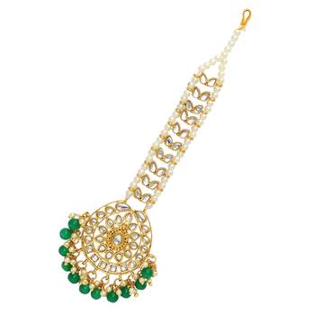 Green Maang Tikka 1