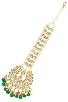 Green Maang Tikka