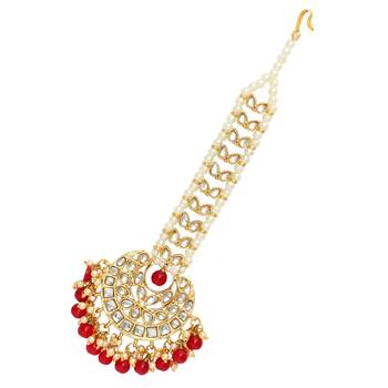 Red maang-tikka 1