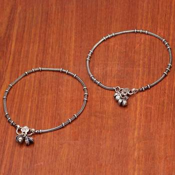 Silver gold anklets 1