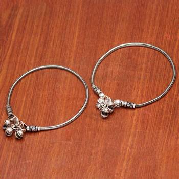 Silver silver anklets 1