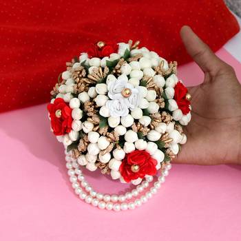 Multicolor Flower Hair Juda With Pearls 2