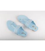 Ice Blue Kolhapuris