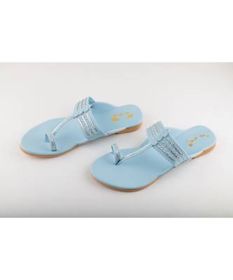 Ice Blue Kolhapuris 2