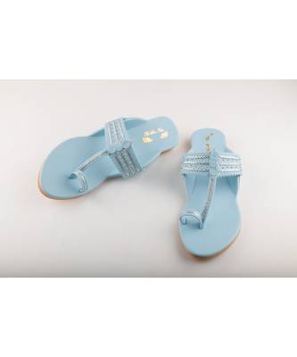 Ice Blue Kolhapuris 3