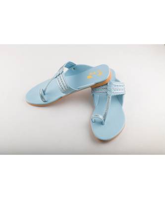 Ice Blue Kolhapuris 4