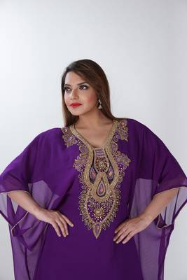 Dubai Kaftan Women Dress Long Gown Farasha Morocco Wear 2