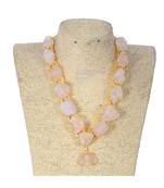 Stylish Pink Duzzy Necklace For Western Outfits