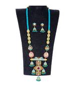 Cute Delicate Princess Look Touquoise Pink Necklace