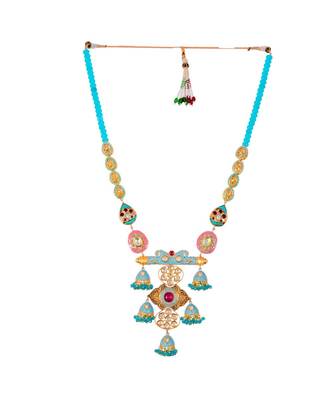 Cute Delicate Princess Look Touquoise Pink Necklace 2