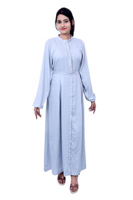 White plain cotton islamic-kaftans 1