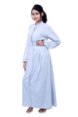 White plain cotton islamic-kaftans 2