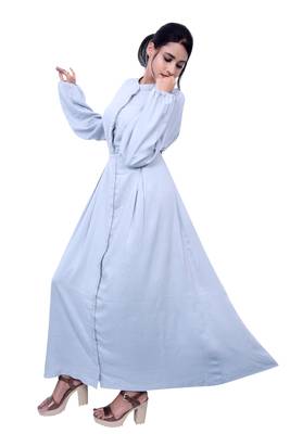 White plain cotton islamic-kaftans 4