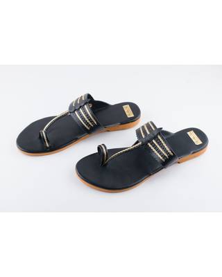 Black & Golden Kolhapuris 2