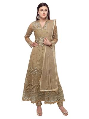Green embroidered net salwar 1