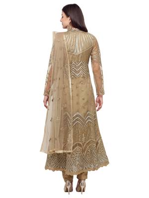 Green embroidered net salwar 3