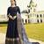 Blue Embroidered Silk Blend Salwar