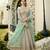 Grey Embroidered Georgette Salwar