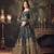 Grey Embroidered Net Salwar
