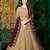 Beige Embroidered Georgette Salwar