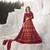 Maroon Embroidered Net Salwar