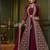 Maroon Embroidered Georgette Salwar