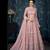 Pink Embroidered Georgette  Salwar