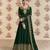 Green Embroidered Georgette Salwar