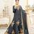 Grey Embroidered Chiffon Salwar