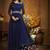 Blue Embroidered Georgette Salwar
