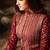Maroon Embroidered Georgette Salwar
